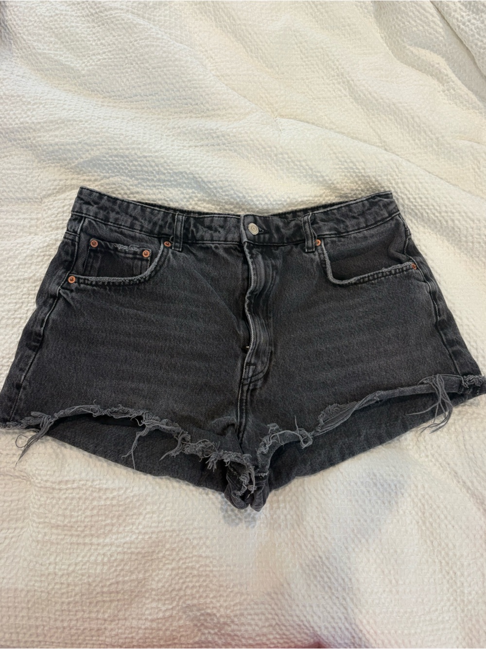 Zara Black Denim Shorts